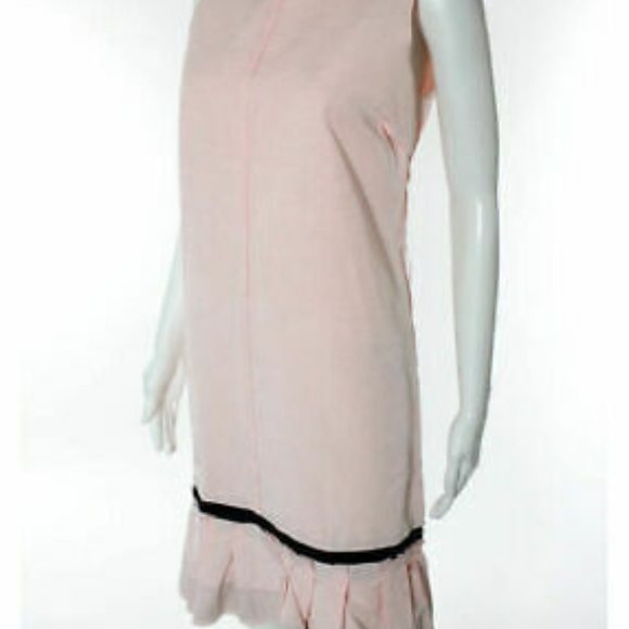 D&G by DOLCE&GABBANA Pink Cotton Sleeveless Dress SZ 42 - Picture 7 of 14